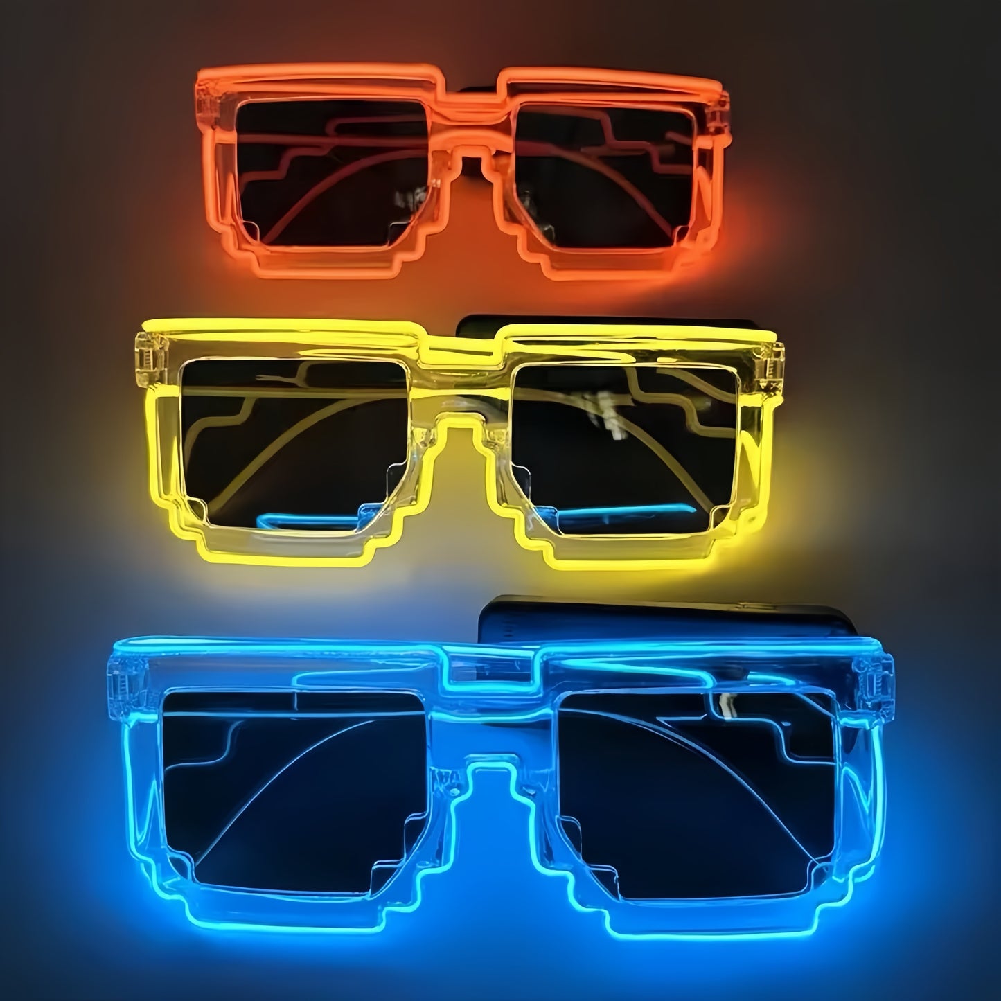 Transparent pixel glasses (wireless)