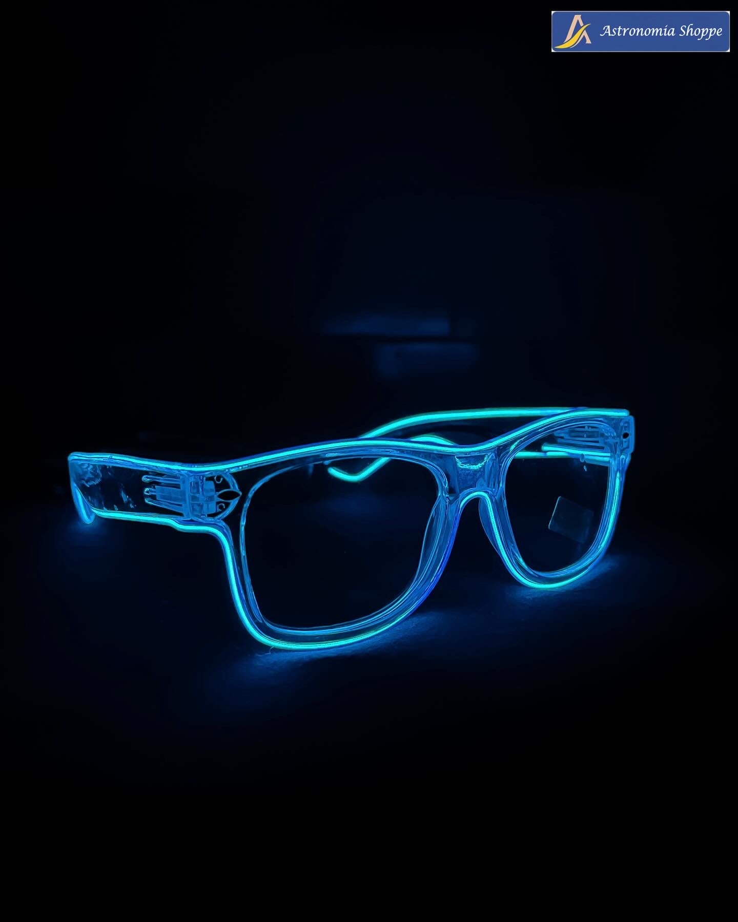 Transparent frame LED glasses