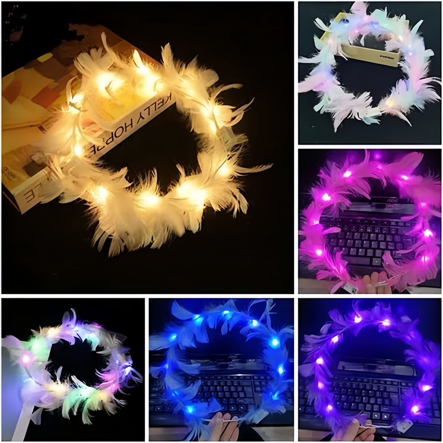 LED tiaras headbands pack of 10