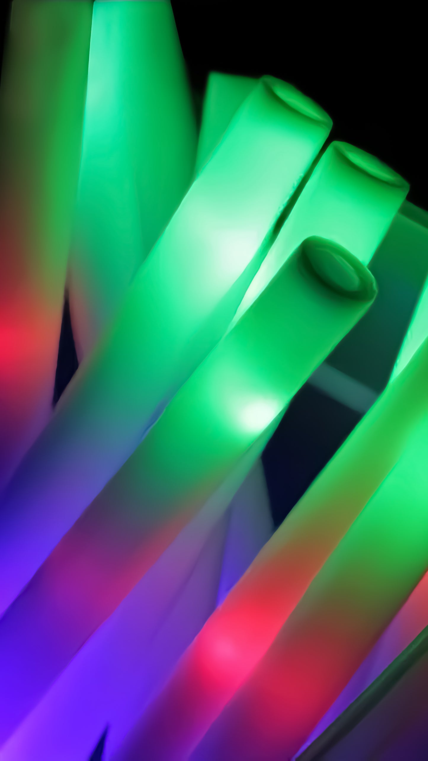 Pack of 50 LED Foam Glow Sticks – Light-Up Batons for Parties & Events