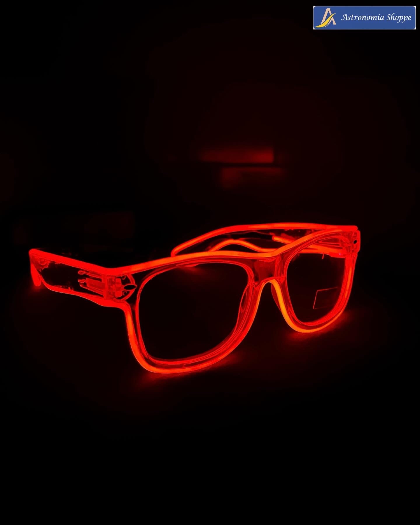 Transparent frame LED glasses