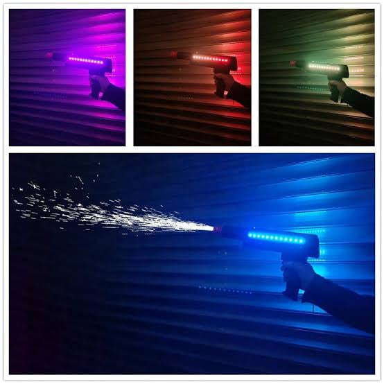 Sparkle cannon pyro gun with LED light (cannon + 6 sparklers)