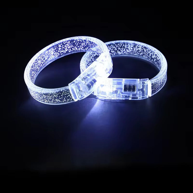 Pack of 100 Basic led wristbands with button