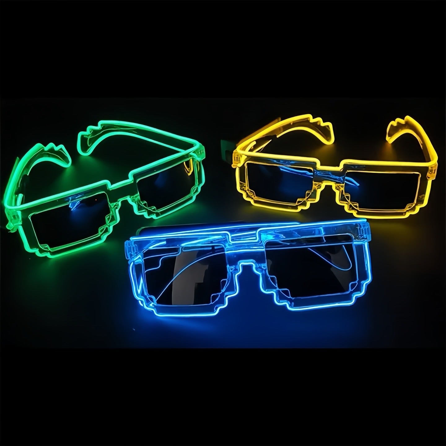 Transparent pixel glasses (wireless)