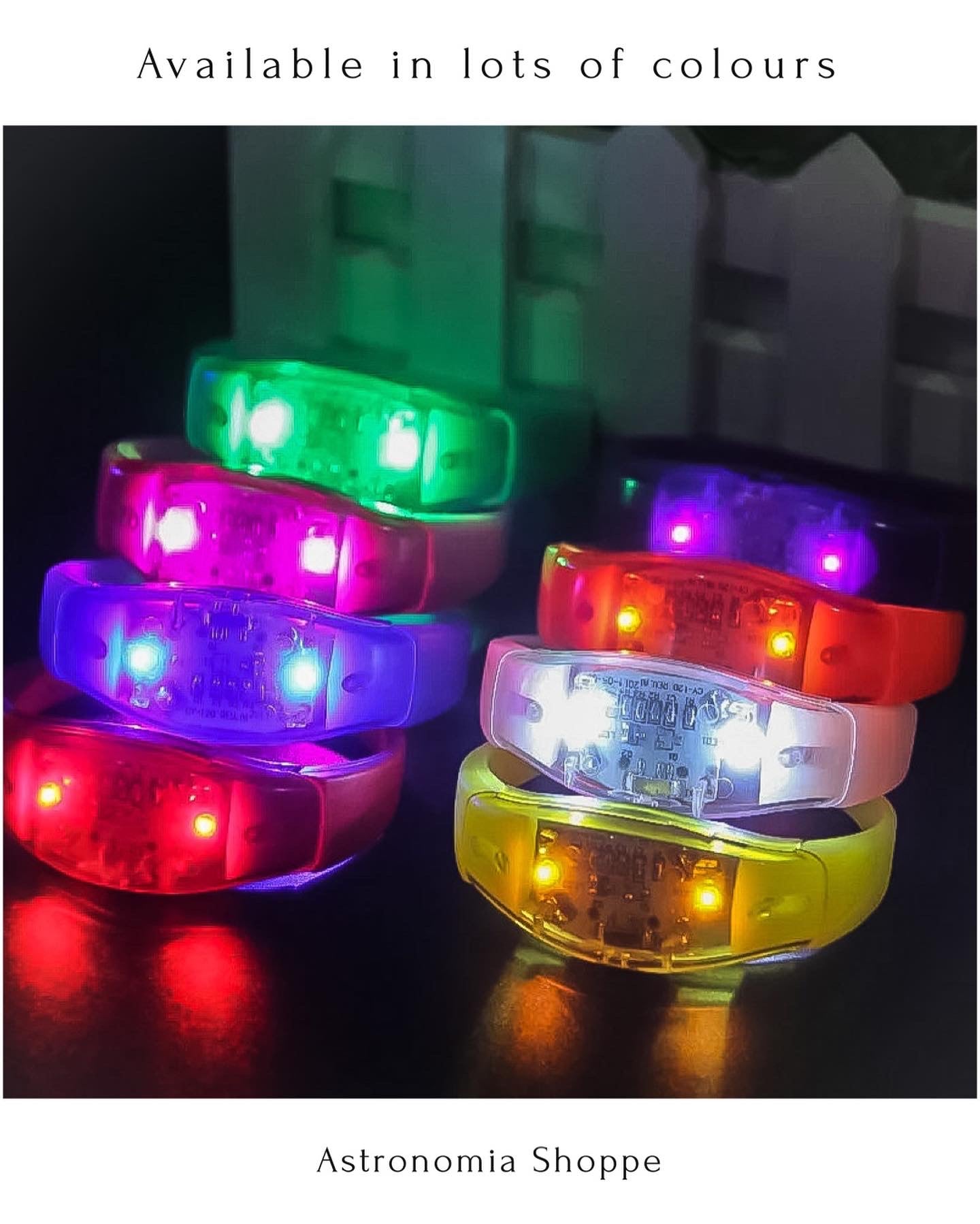 100 pcs Sound activated wristbands