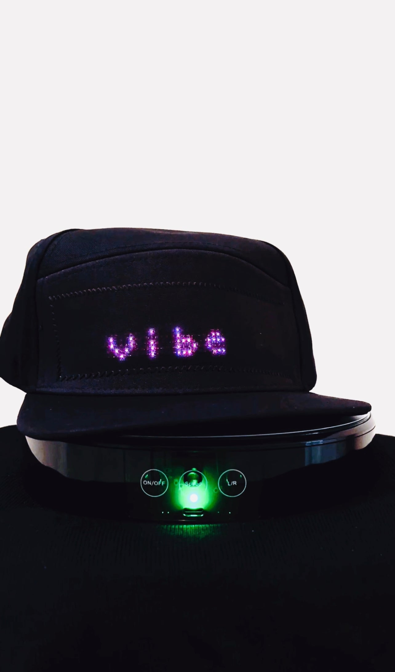 LED app controlled display hats
