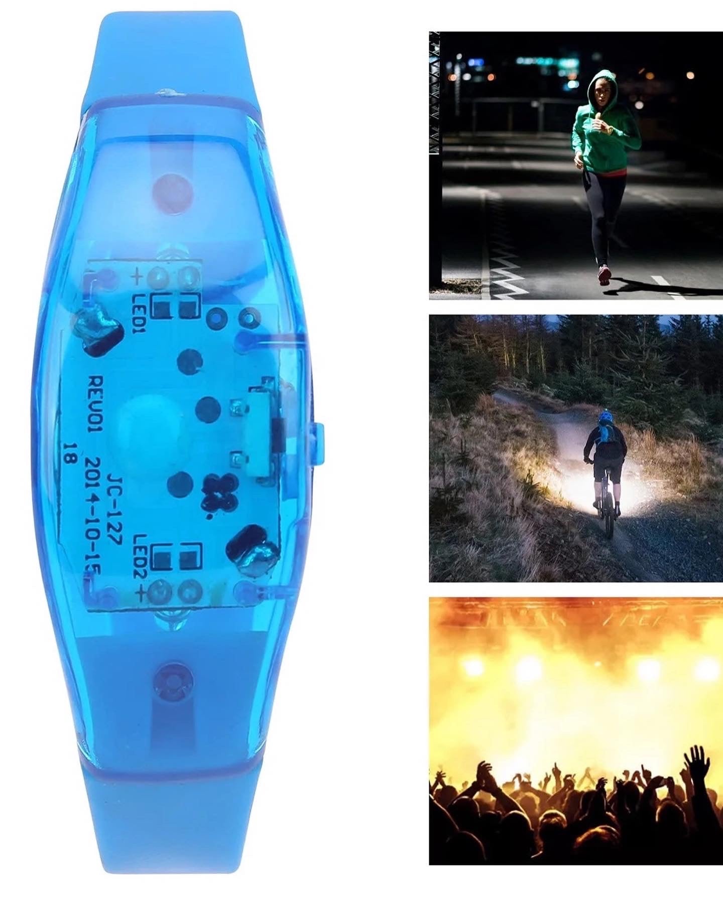 100 pcs Sound activated wristbands