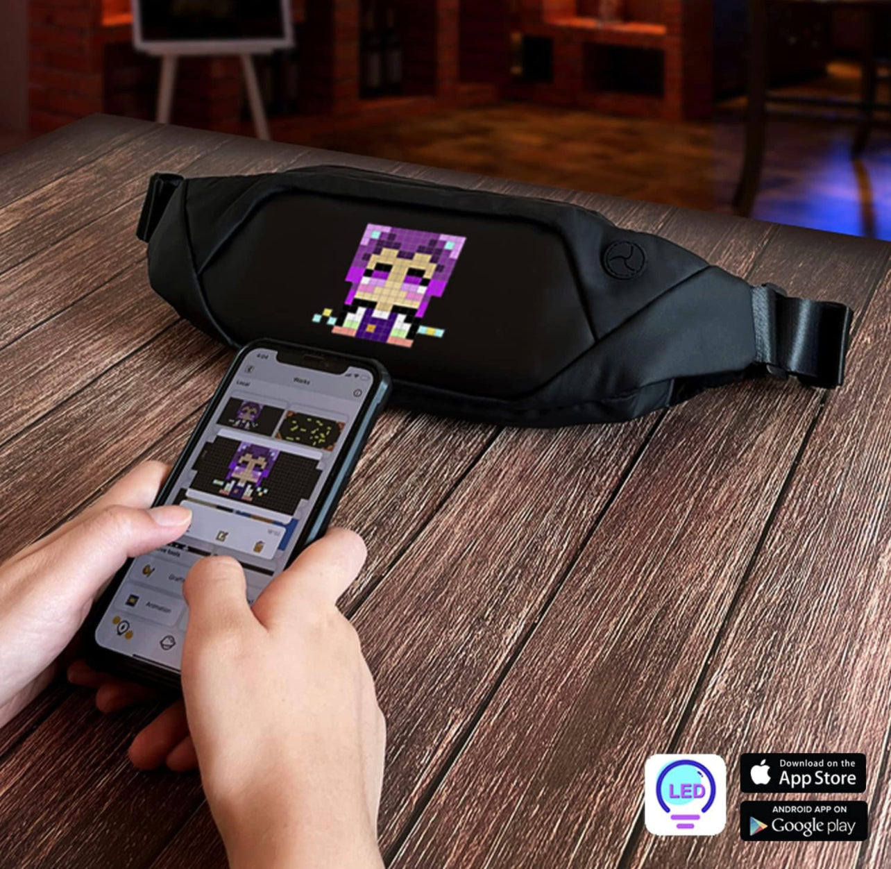 App controlled Astronomia LED fanny pack