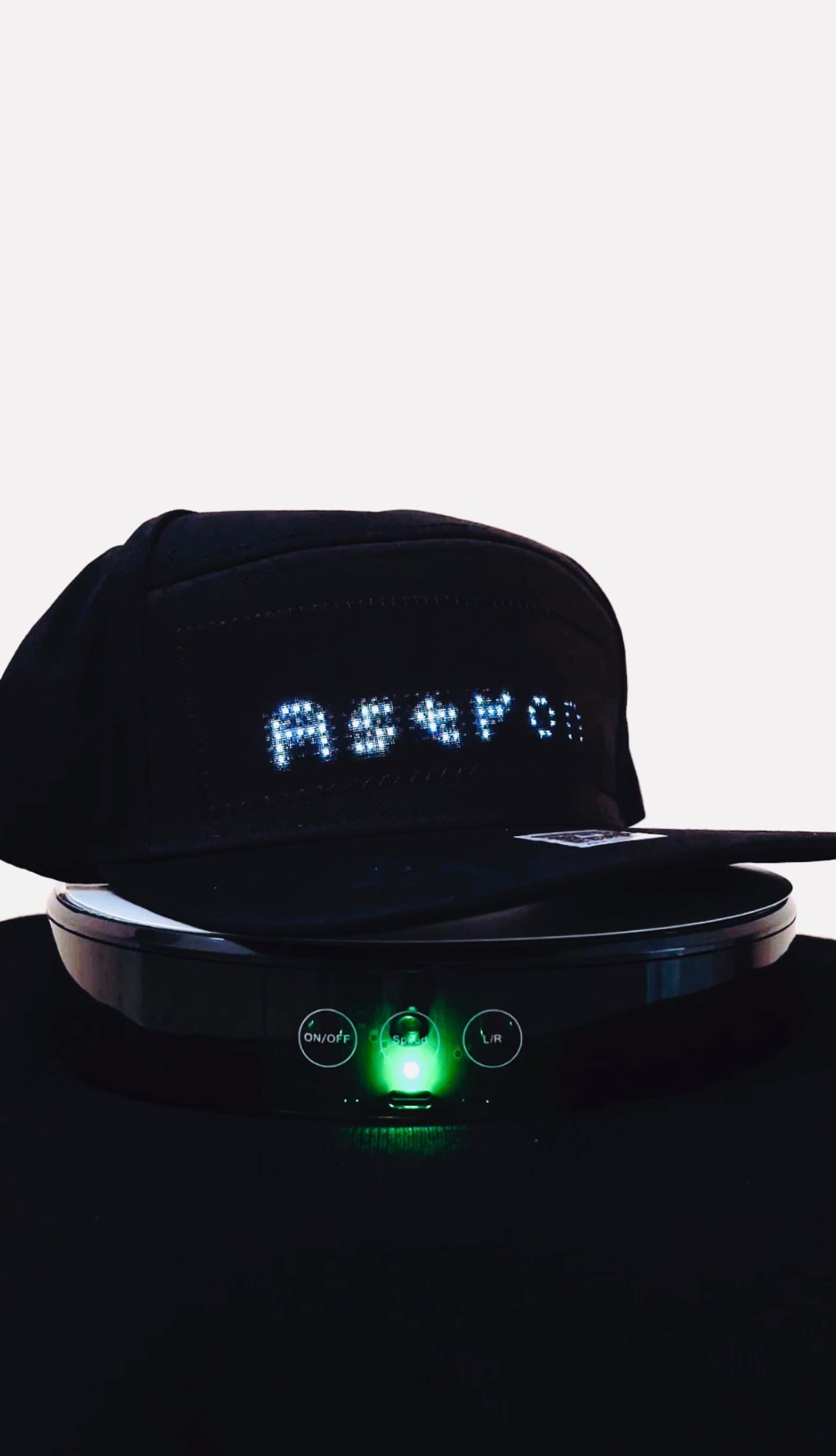 LED app controlled display hats