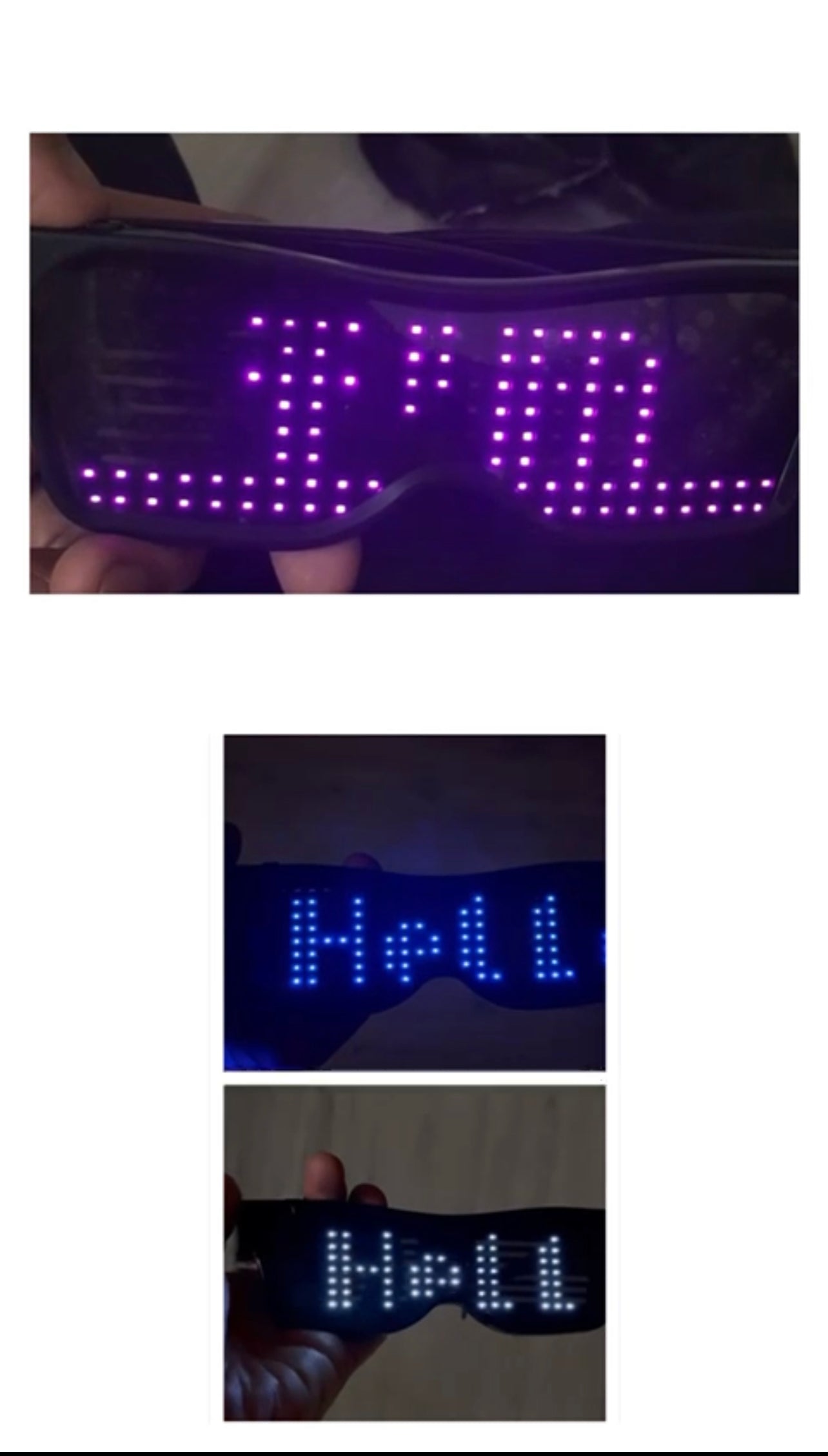 display any text led eyeglasses in india