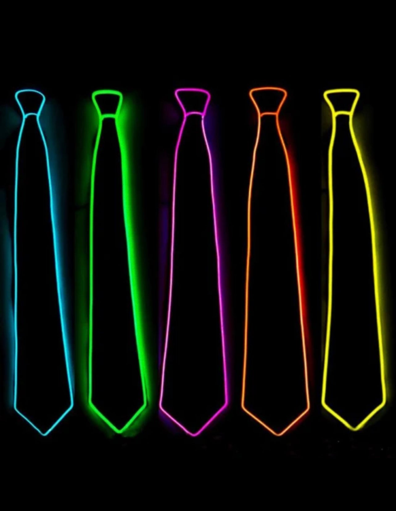 Led tie - pack of 4 ties