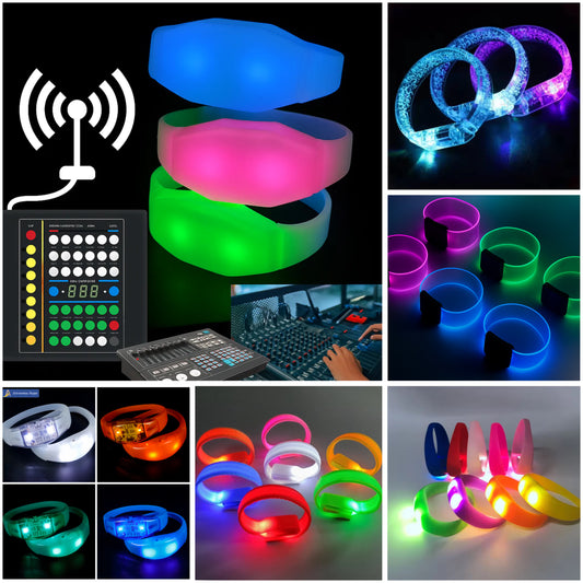 Wedding & party wristbands sample set (6 pieces)