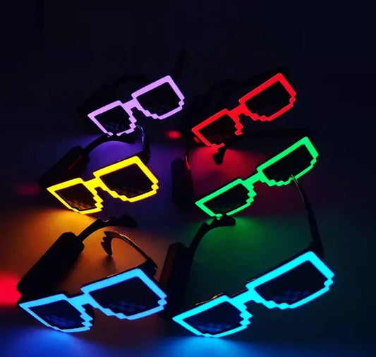 Pack of 2 LED pixel goggles