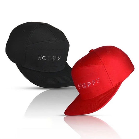 LED app controlled display hats