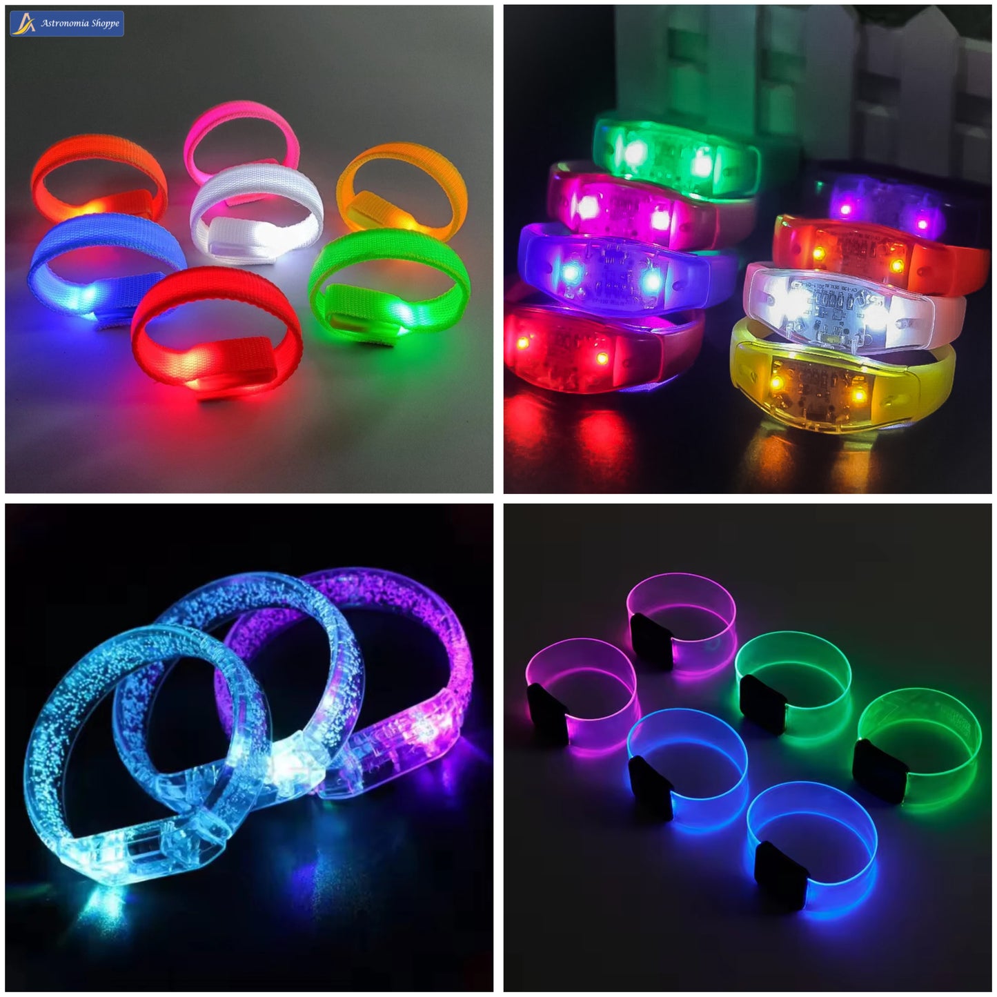 Wedding & party wristbands sample set (6 pieces)