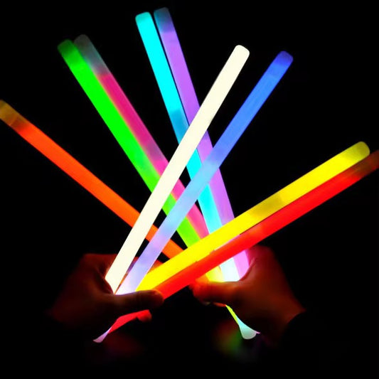 50 pcs Glowing dandia stick for Navratri 14 inch (one time use)