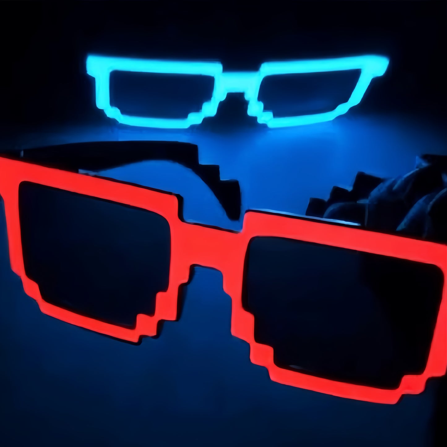 Pack of 2 LED pixel goggles