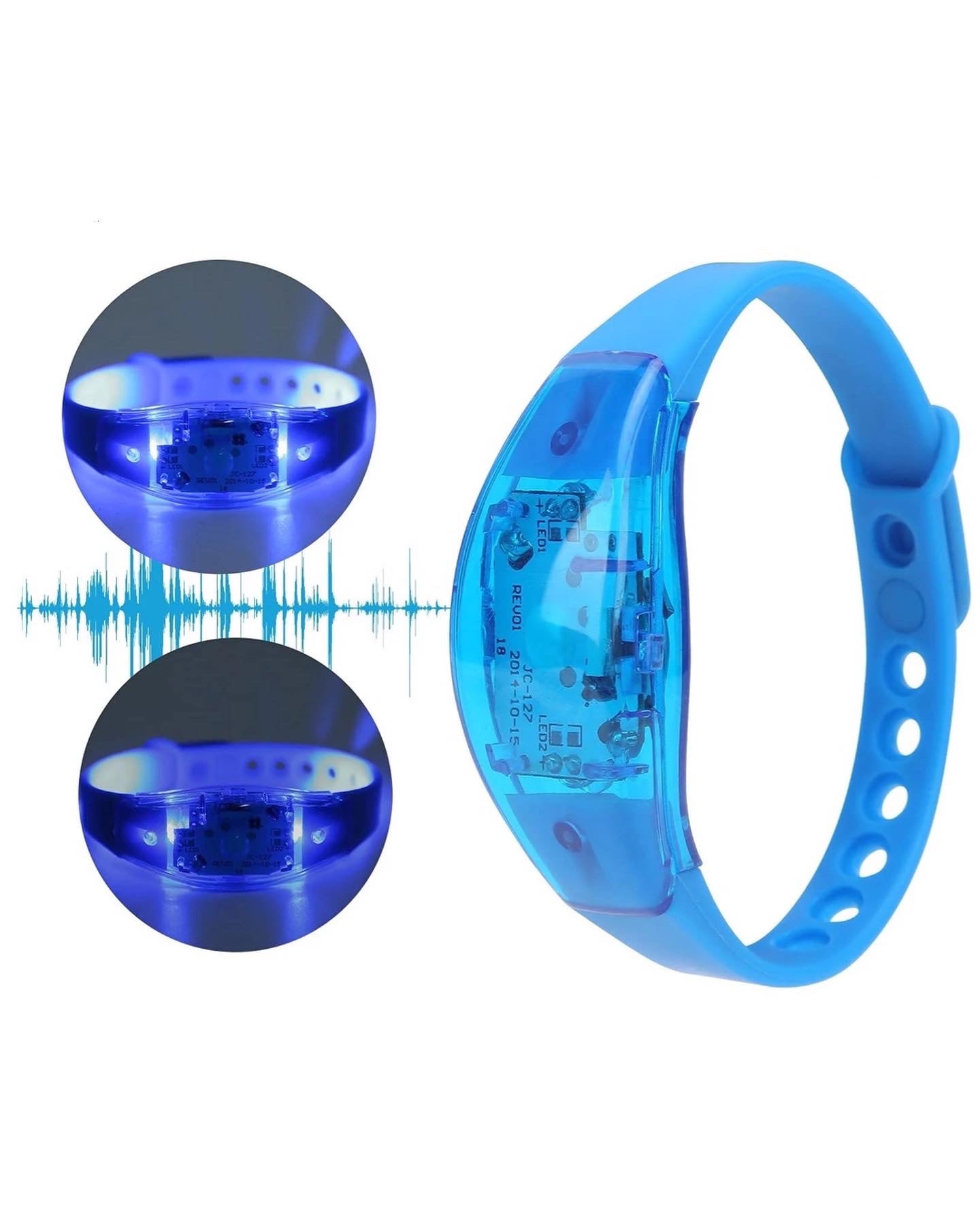 Pack of 2 Sound activated wristbands