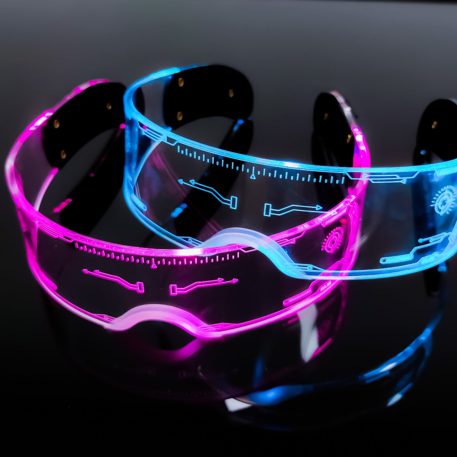 Astronomia Cyberpunk euphoria LED rave goggles – Astronomia Shoppe