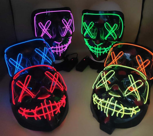 Astronomia single colour led light scary mask (random colour will be sent)